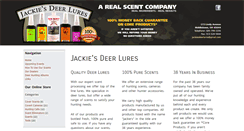 Desktop Screenshot of jackiesdeerlures.com